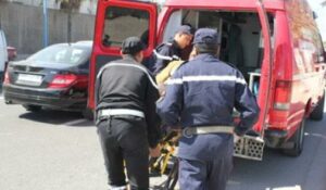 أكادير : نقل شابين في حالة جد حرجة إلى قسم المستعجلات إثر حادث دراجة نارية مروع 1 accident yousoufia mp