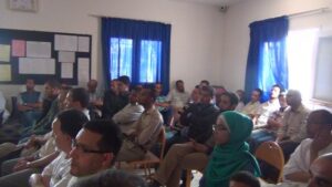 هيئة التدريس والإدارة بثانوية ايت باها، تكرم الأستاذ محمد أجبار بمناسبة إحالته للتقاعد
