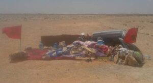 بالصور:أستاذ من معتصمه يطالب بنكيران بالتدخل لتوفير سكن لائق له ولأسرته ولباقي المعتصمين