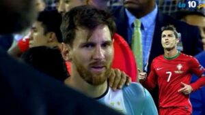 هذا هي الرسالة المؤثرة و الحزينة من رونالدو ل “ميسي” بعد قرار الاعتزال