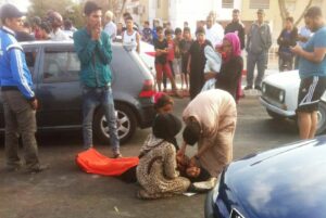 عاجل بأكادير: سيارة بيكوب مجنونة تصدم سيدتين من جنسية” سورية “بمدخل الحي المحمدي(صورة)