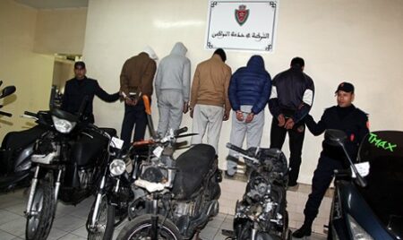 لصوص الدراجات النارية بأكادير يقعون أخيرا في قبضة رجال الشرطة