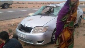 +صور: حادثة سير مميتة بالطريقة الوطنية رقم: 01 تخلف ضحايا بين القتلى و الجرحى.