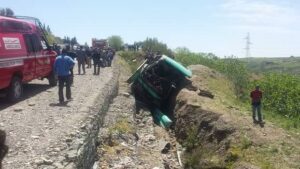 خطير:انزلاق “طاكسي” بـ”طريق الموت” بين تزنيت و إفني، فجرا، يخلف قتلى و إصابات متفاوتة الخطورة