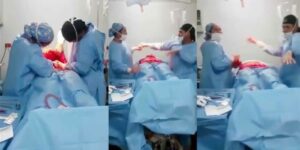 صادم بالفيديو:جراح وممرضة يرقصان أثناء عملية جراحية