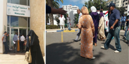 فوضى عارمة أمام المستشفى بعد يوم من اختفاء ''مولودة