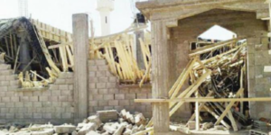 صادم:انهيار جدار مسجد بالداخلة يتسبب في سقوط أحجار كبيرة على قاعة الصلاة