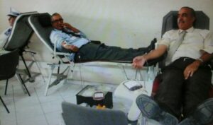 والي أمن أكادير يسهر على عملية التبرع بالدم وإقبال كبير من قبل موظفي الشرطة على العملية