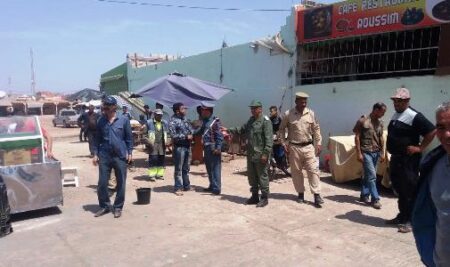 بالصور و الفيديو:حملة شاملة لتحرير الملك العمومي بجماعة سيدي بيبي