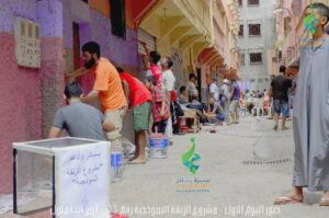 بالصور:جمعية بادر تنفد أول زنقة نموذجية بحي أزرو- أيت ملول