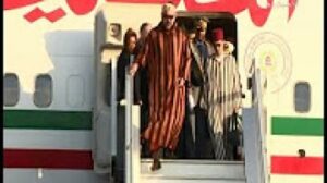 لحظة وصول الملك محمد السادس لتنزانيا