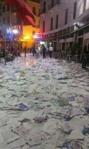 انزكان ايت ملول :حملات انتخابية باردة ،وأحزاب تساهم في تلويث الازقة والشوارع