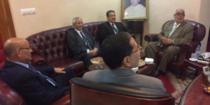 بالصور:بنكيران يستقبل الاستقلالي شباط مرفوقا بحمدي ولد الرشيد والسوسي لبحث سبل تشكيل الحكومة 7 شباط وبنكيران