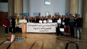 الموظفون المقصيون من الادماج بقطاع العدل يحتجون بأكادير