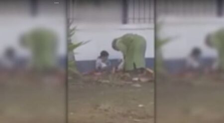 (+فيديو)مشردة تخدر أطفالها قبل الخروج للتسول (+فيديو)مشردة تخدر أطفالها قبل الخروج للتسول