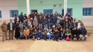 قافلة تضامنية لطلبة ENCG أكادير بجماعة سيدي عبد الله أوبلعيد نواحي سيدي إفني‎