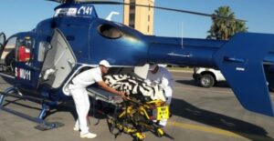 مروحية طبية تنقذ حياة رضيعة تعاني من ضيق حاد في التنفس