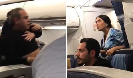 بالفيديو:ركاب يحولون طائرة الى "حلبة ملاكمة" بسبب مضيفة