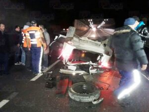 عاجل(+صور):قتلى ضمنهم فتاة في حادث سقوط “رونج روفر” من أعلى قنطرة، ومصابون بين الموت و الحياة