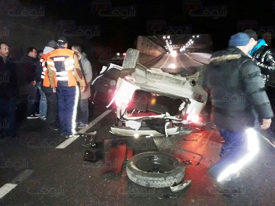 عاجل(+صور):قتلى ضمنهم فتاة في حادث سقوط "رونج روفر" من أعلى قنطرة، ومصابون بين الموت و الحياة 1 a 169