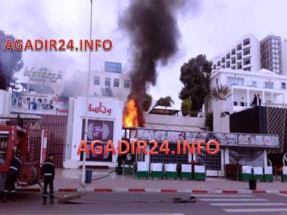 تدخين الشيشا وراء الحريق المهول الذي حول جزء من مهلى بأكادير إلى رماد