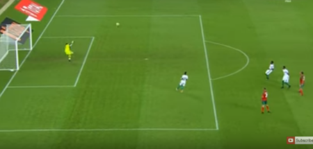 هدف رائع من لاعب منتخب المغرب رشيد عليوي في مرمى ساحل العاج