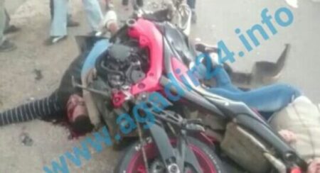 مصرع صاحب "تريبورتور" بطريقة بشعة ومؤلمة في حادثة سير مميتة باشتوكة