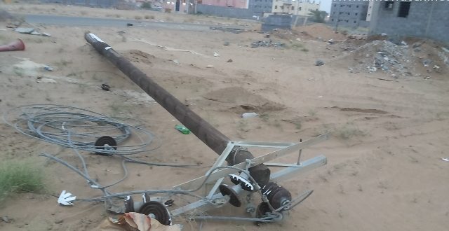 أكادير:عامل كهرباء متابع من طرف « ONE »بعد إزالته لعمود إنارة عمومي