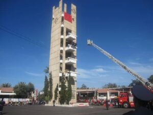 عاجل : إندلاع النيران بمقر الوقاية المدنية بأكادير أمام أعين الوالي العدوي