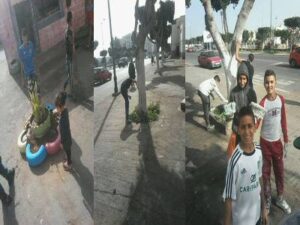 بالصور:شباب وأبناء العزيب بأكادير في مبادرة اجتماعية تطوعية نبيلة