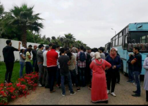 انتفاضة طلبة معهد الحسن الثاني بايت ملول متواصلة ..والأمن يتدخل لمنع مسيرة نحو العمالة
