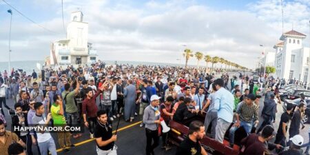 عاجل: ضبط جزائري وسط المشاركين في نشاط احتجاجي بالناظور.