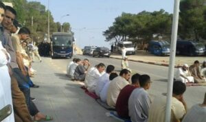 بالصور:الطوق الأمني الذي ضرب على مسيرة عيد الفطر في الحسيمة