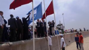 +فيديو:حجي يشرف على حفل تتويج شاطئ أكادير باللواء الأزرق