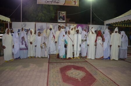 تافراوت تحتفي بعرسانها في حفل زواج جماعي ضمن فعاليات مهرجان" تيفاوين"+ صور