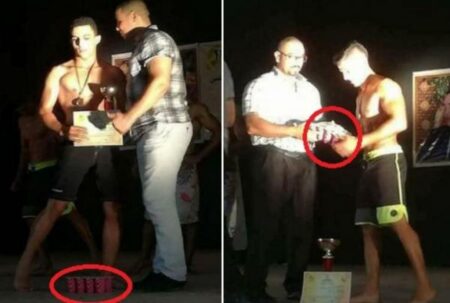 مهزلة.(+صور): أبطال يتوجون بجائزة "الإهانة" فريدة من نوعها، في مسابقة وطنية بأكادير