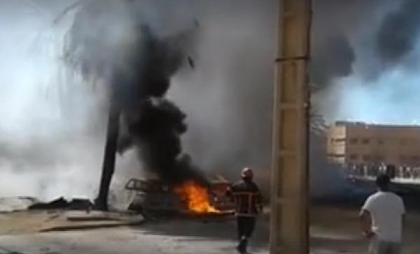 تارودانت: النيران تأتي على عدد من السيارات، وانفجارات قوية ترعب ساكنة درب الحشيش(+ فيديو)