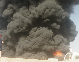 +صور و فيديو: النيران تحول مستودعا بأكادير إلى رماد