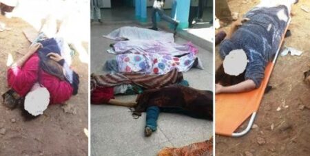 +صور: فاجعة الأحد الأسود توقع على وفاة ما لايقل عن 15 امرأة في حادث ازدحام على توزيع مساعدات بضواحي الصويرة