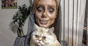 (صور):حكاية الفتاة “سحر”، التي أنفقت ثروة ضخمة لتبدو مثل الفنانة أنجلينا جولي قبل أن تتحول إلى هيكل عظمي لعروس في فيلم ” Corpse Bride جثة العروس”..