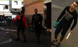 نقش حاد حول الكرة يدفع شابا لتهديد أشخاص بتفجير بوطاغاز من الحجم الصغير في وجوههم.