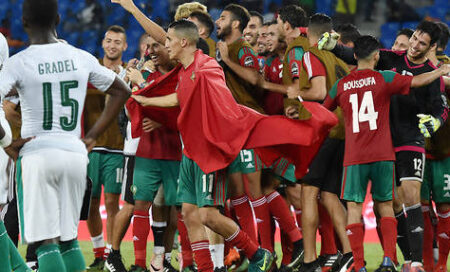 توجيه دعوة للمنتخب المغربي لزيارة السعودية وأداء العمرة، بمناسبة التأهل لكأس العالم 2018م " .