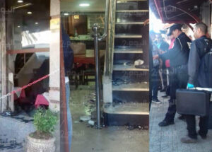 محاولة فاشلة لتفجير مطعم بعد تكسير واجهته الزجاجية الأمامية، و اعتقال مشتبه فيه في الحادث.