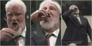 +فيديو صادم:مقترف جرائم حرب ضد مسلمي البوسنة يضع حدا لحياته بالسم خلال جلسة محاكمته