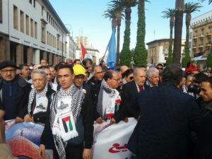 الآلاف من المغاربة يشاركون في مسيرة القدس ضد قرار ترامب