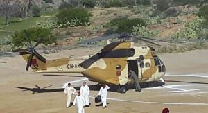 جبال اشتوكة ايت بها تستقبل مروحية ملكية: