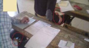 مشاهد صادمة لحالات غش في امتحانات مباراة التوظيف ب”الكونطرا” تثير غضب رواد الفايسبوك