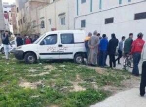 لحظة اعتقال الشاب الذي نحر والدته و  4 أفراد من أسرته