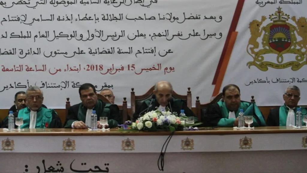 جرد حصيلة النشاط القضائي بمحكمة الاستئناف بأكادير والمحاكم الابتدائية التابعة لها خلال سنة 2017