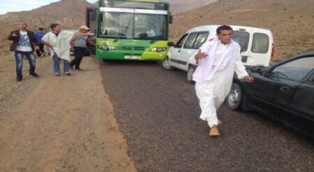 مأساة:حافلة مجنونة قادمة من أكادير تحول جسد شاب إلى أشلاء